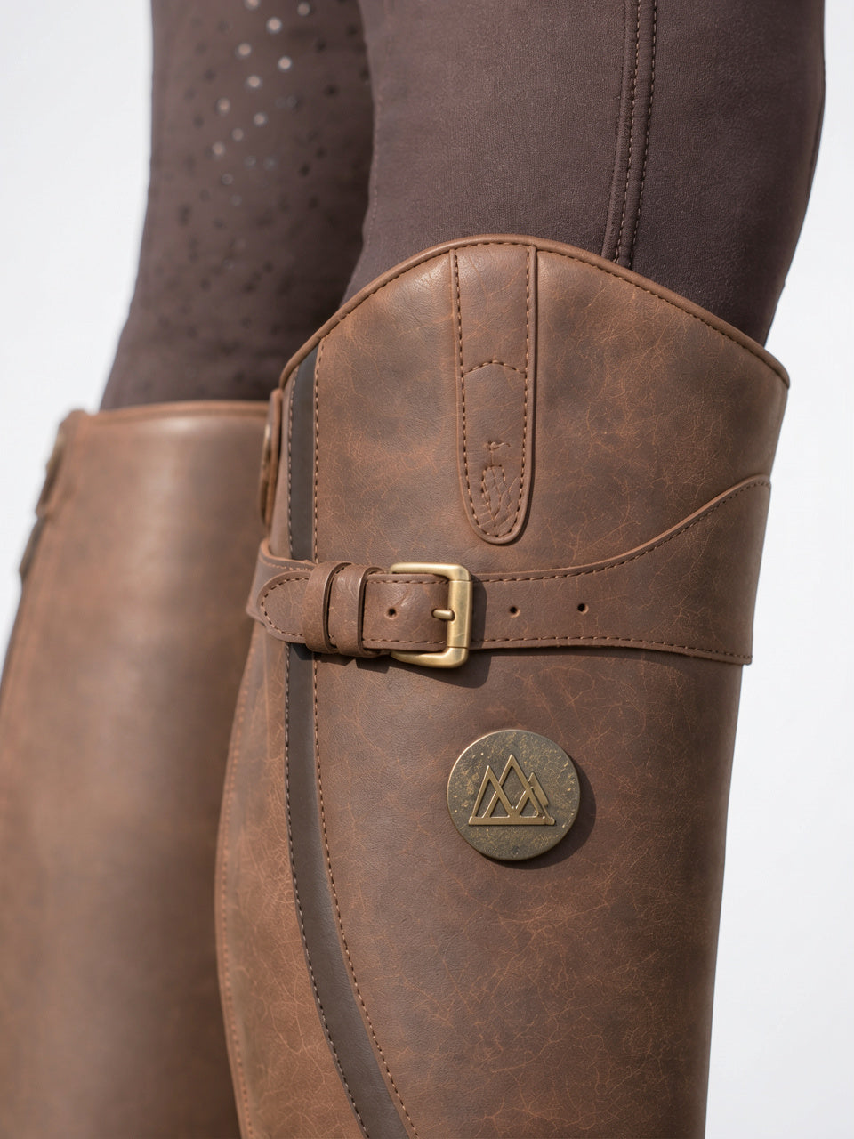 Bottes d'équitation orthopédiques hautes en cuir femme - 3