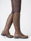 Bottes d'équitation orthopédiques hautes en cuir femme - Marron Foncé EU 35 / US 4.5 / UK 2.5