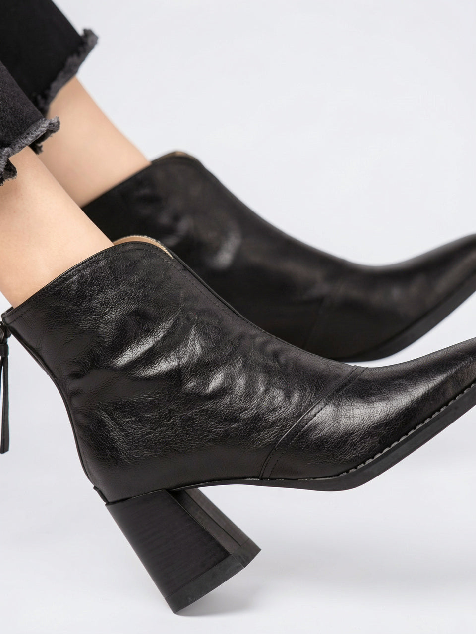 Bottine Cuir Talon - 4