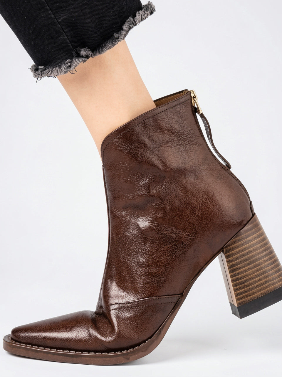 Bottine Cuir Talon - 7