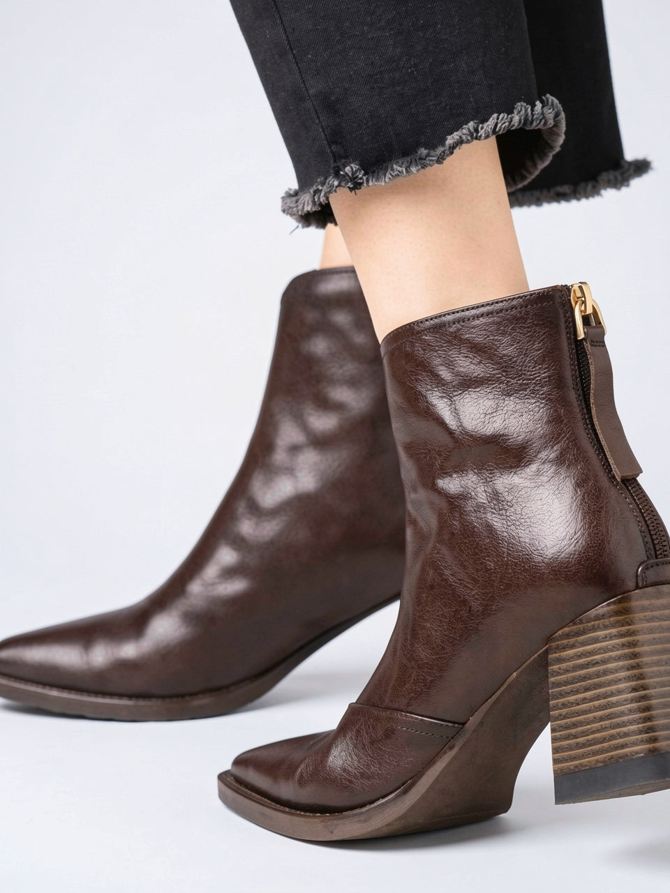 Bottine Cuir Talon - 8