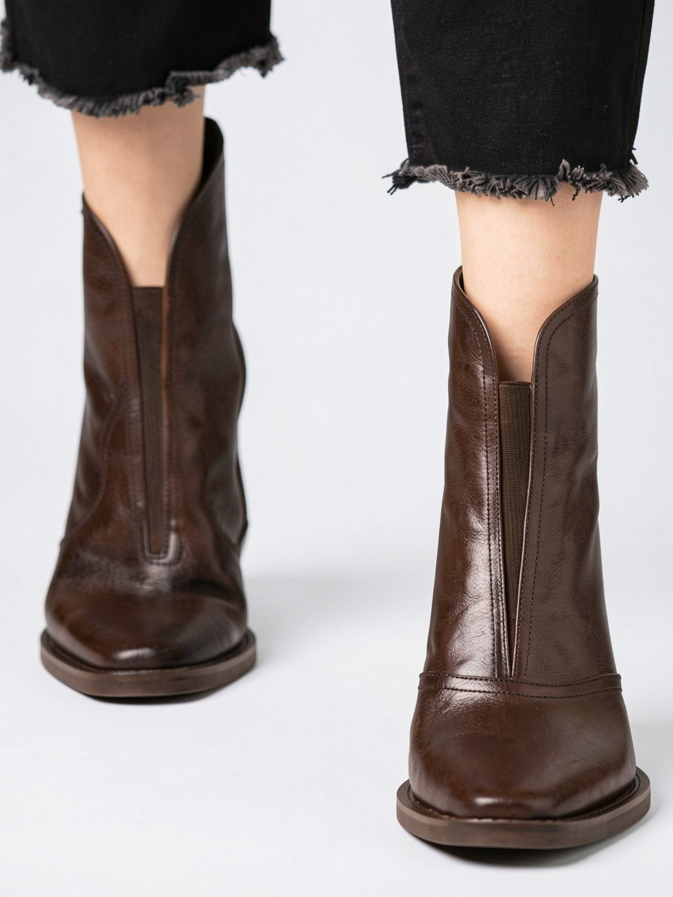 Bottine Cuir Talon - 9