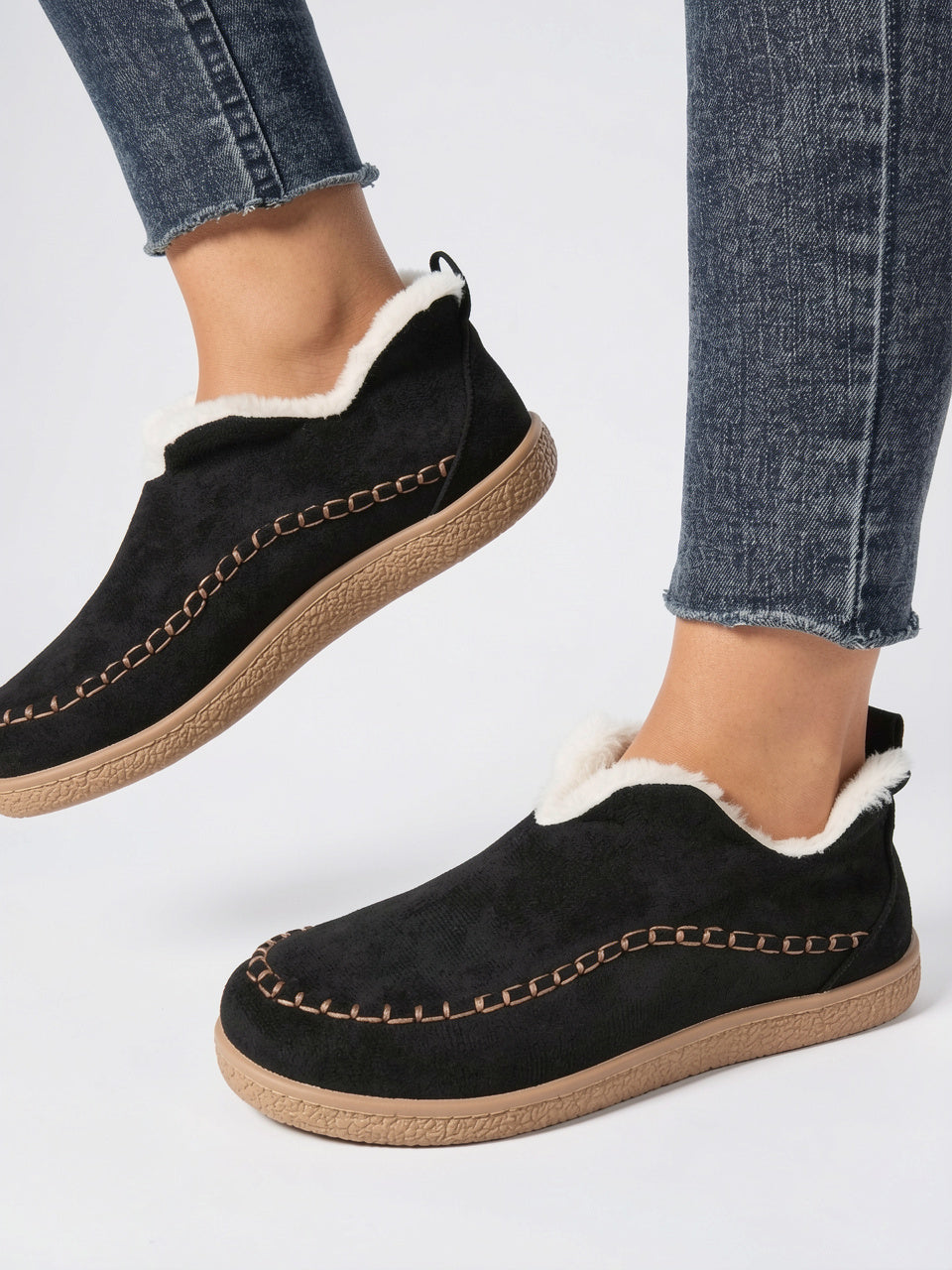 Bottines Cheville Femme Confort Amorti Antidérapant Fourrure Hiver - 7