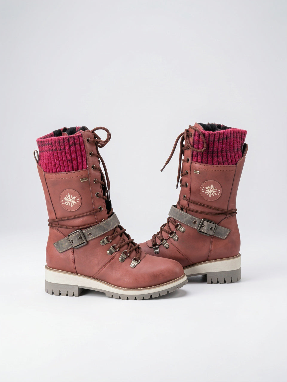 Femme Bottes de Neige Montantes Antidérapantes Doublées - 5