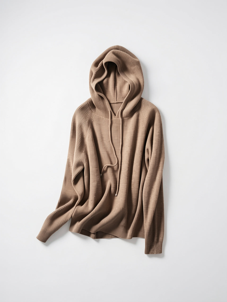 Hoodie Femme en Cachemire Laine Classique Capuche - 15