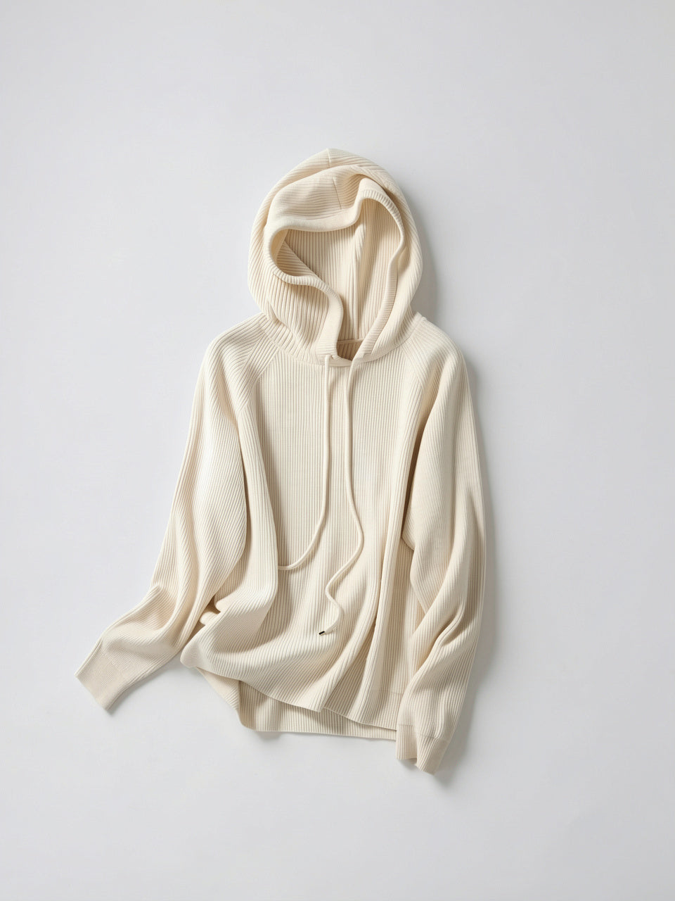 Hoodie Femme en Cachemire Laine Classique Capuche - 16