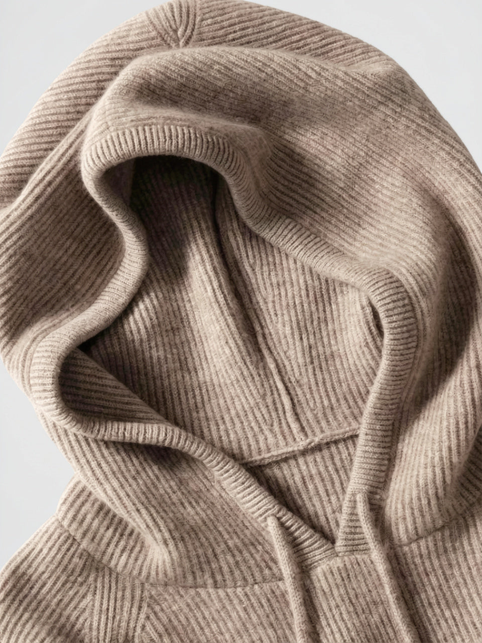 Hoodie Femme en Cachemire Laine Classique Capuche - 22