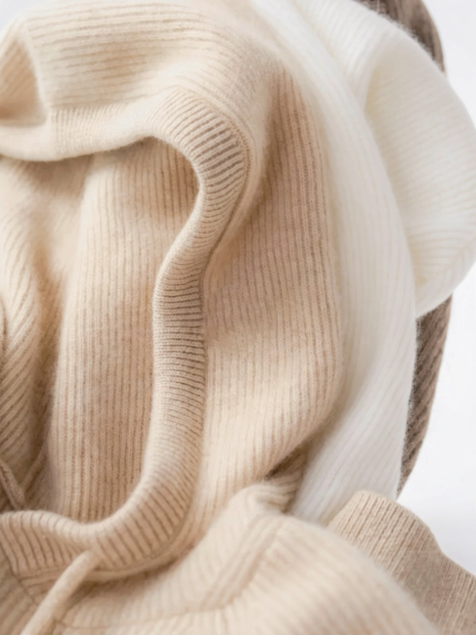 Hoodie Femme en Cachemire Laine Classique Capuche - 23
