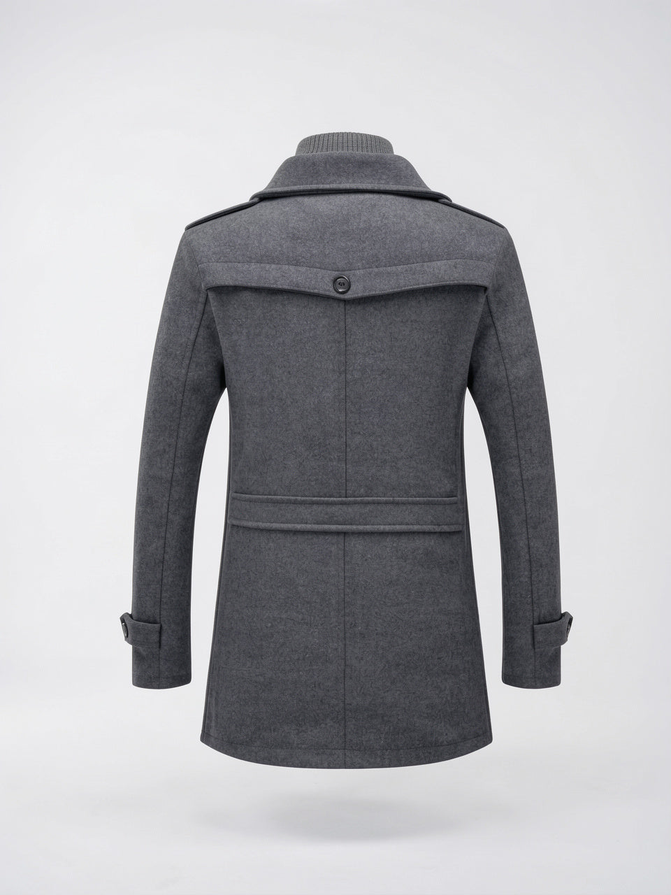 Manteau d'Hiver Deux Pièces Homme Laine Chaud - 3