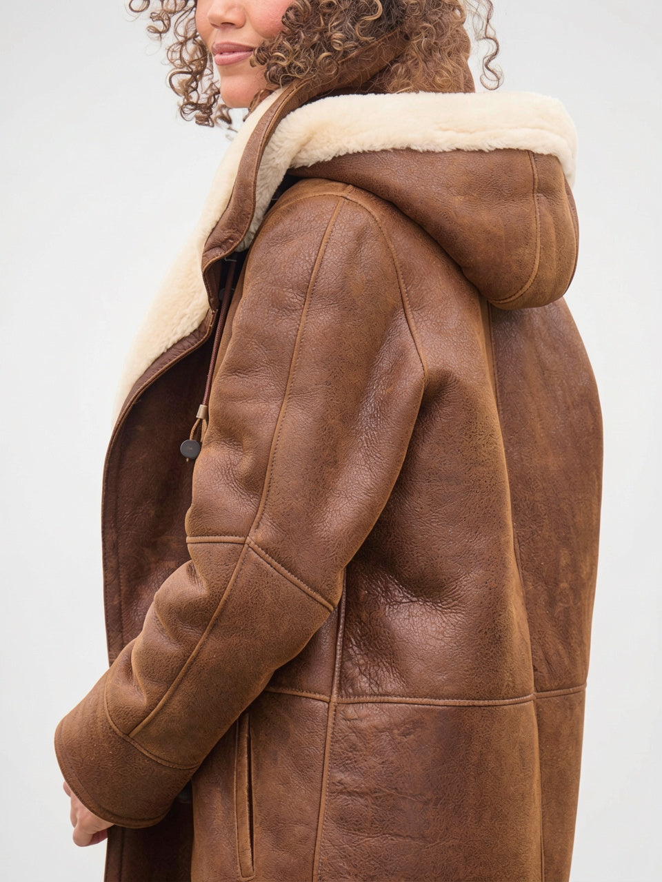 Manteau Femme Capuche Hiver Doudoune Fourrure Chaud - 2