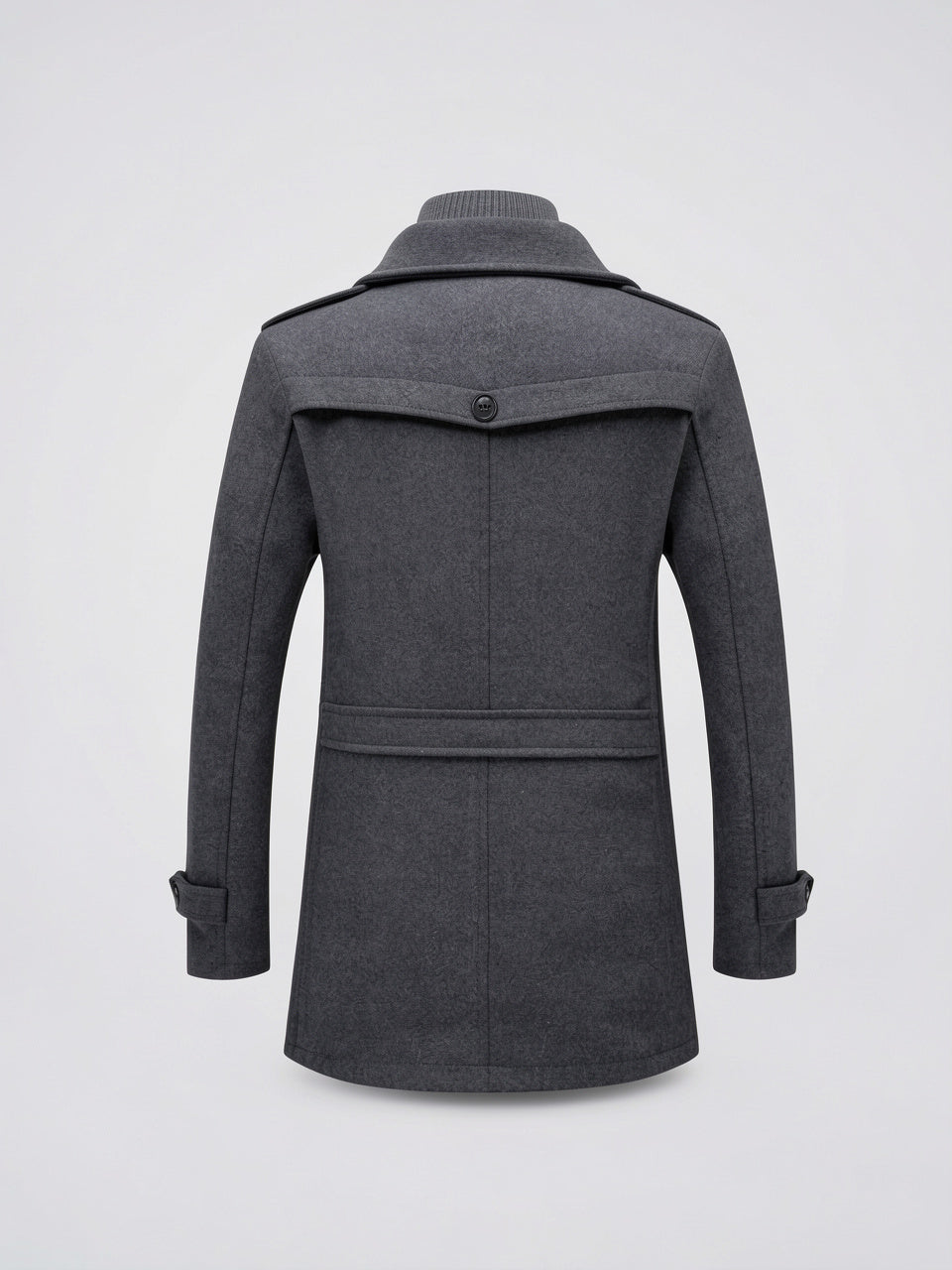 Manteau Hiver Deux Pièces Doublé Homme Long Montant - 6