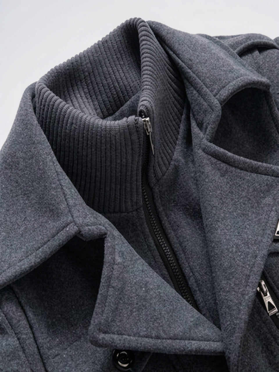 Manteau Hiver Deux Pièces Doublé Homme Long Montant - 8
