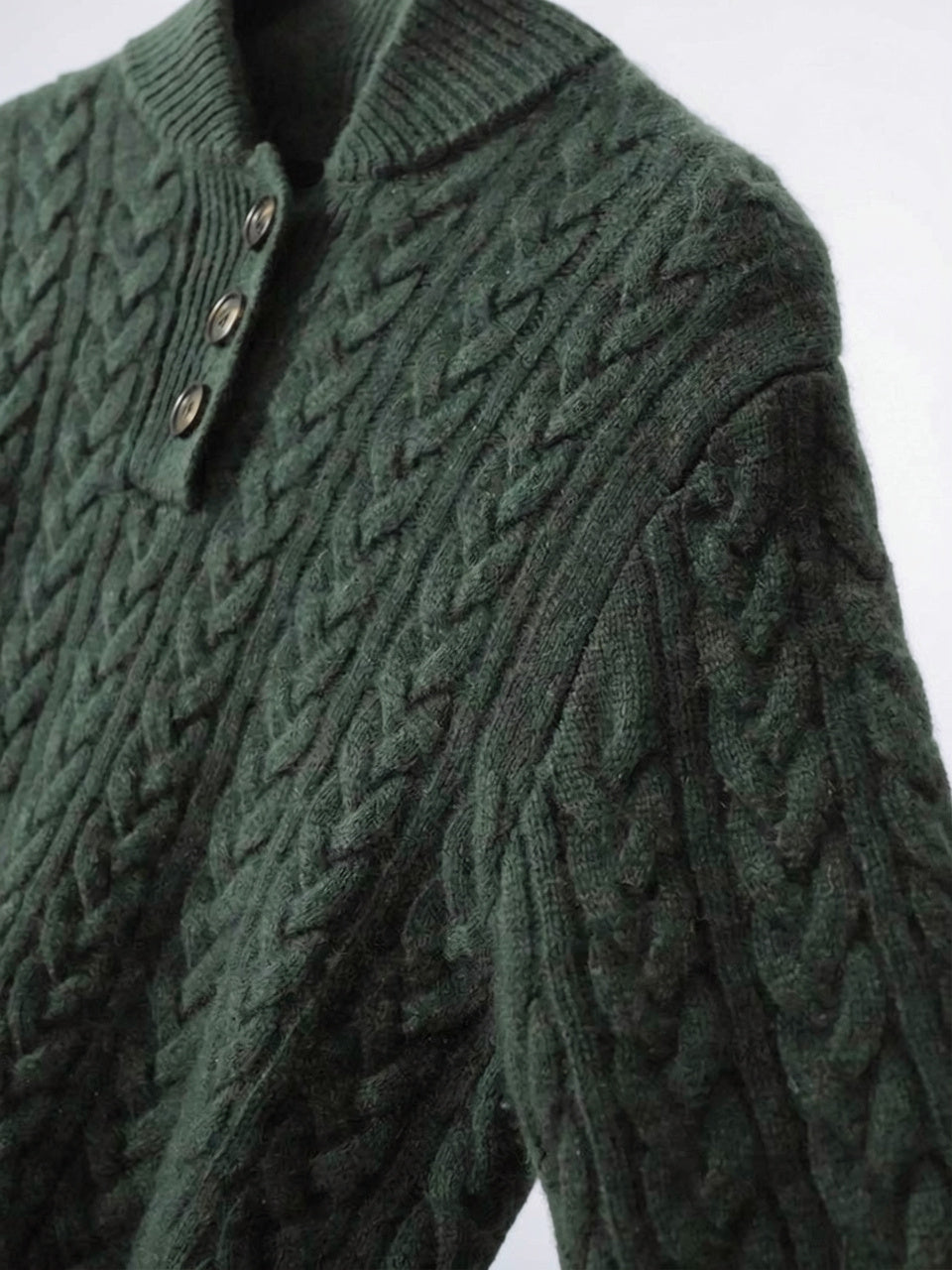 Pull Femme Cachemire Boutonné Col Tricot - 31