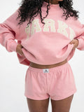 Pull Femme Imprimé Ample Motif Contemporain Confort - Rose S