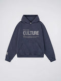 Sweat à Capuche Femme Oversize Design Moderne Imprimé - Bleu S