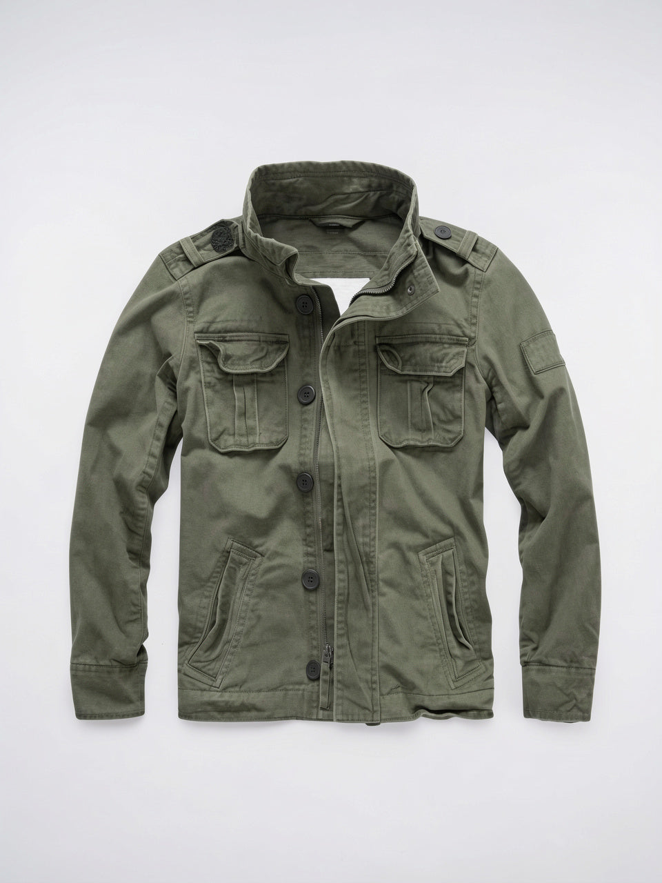 Veste Classique Homme Poches Utility Boutonnée Manches Longues - Vert XS