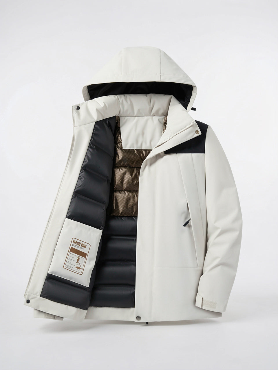 Veste de ski femme imperméable matelassée poches capuche - 19