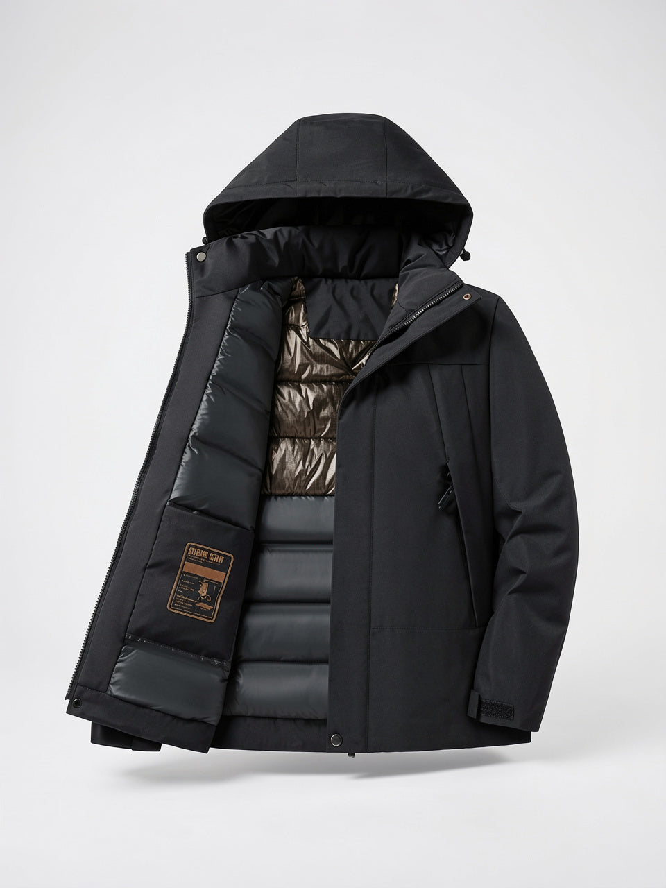Veste de ski femme imperméable matelassée poches capuche - 2