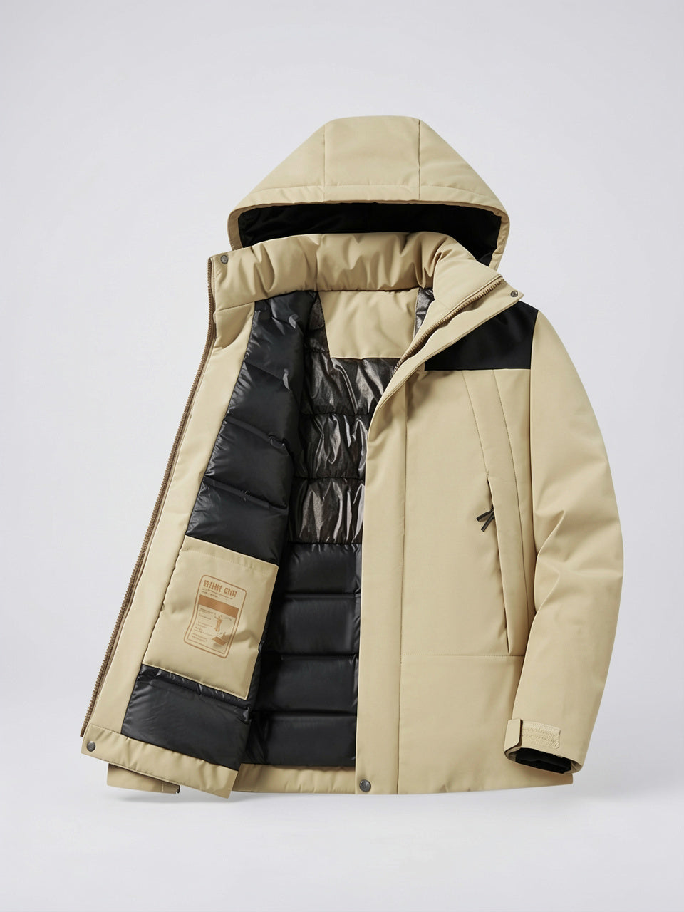 Veste de ski femme imperméable matelassée poches capuche - 6