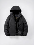 Veste de ski femme imperméable matelassée poches capuche - Noir S