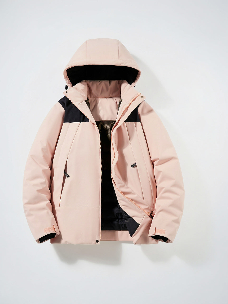 Veste de ski femme imperméable matelassée poches capuche - Rose S