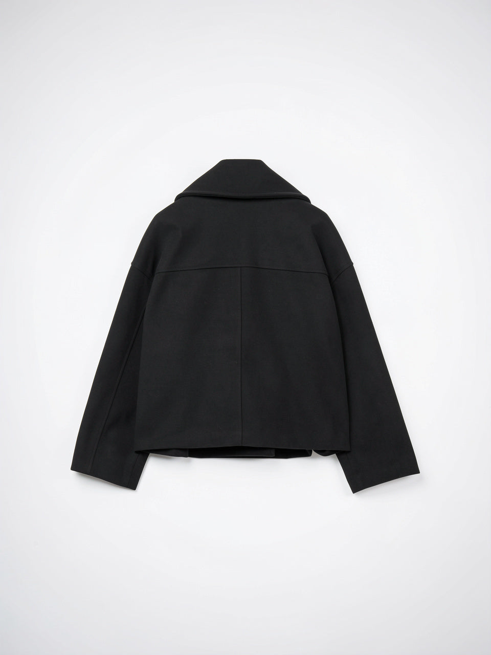 Veste Femme Courte en Laine Croisée Col Large - 6