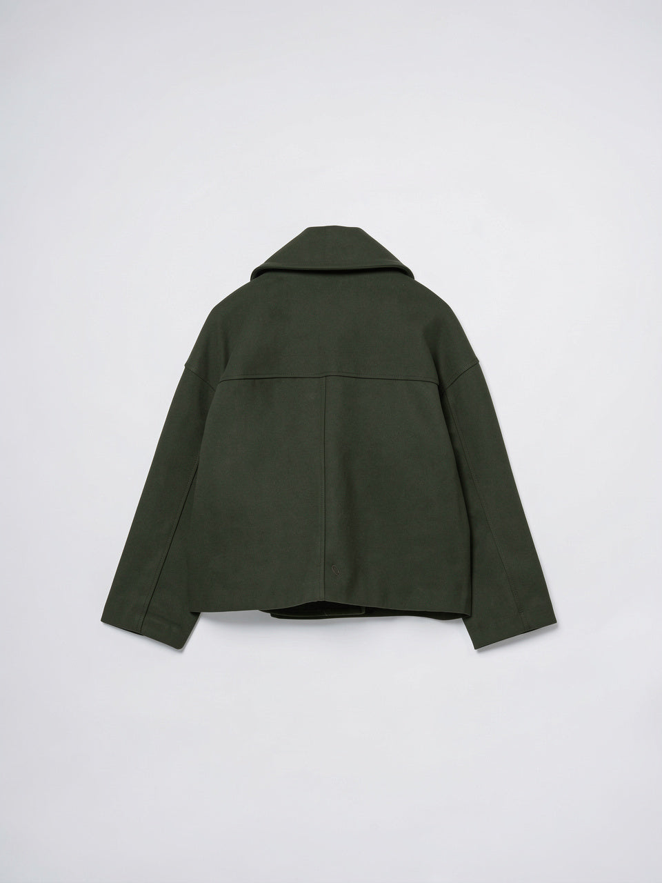 Veste Femme Courte en Laine Croisée Col Large - 7