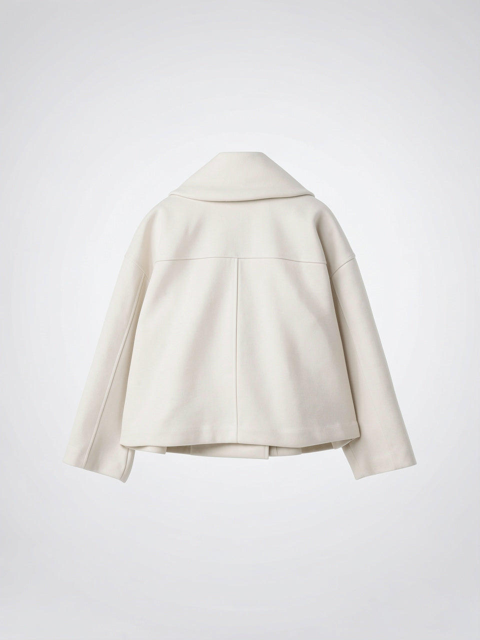 Veste Femme Courte en Laine Croisée Col Large - 8