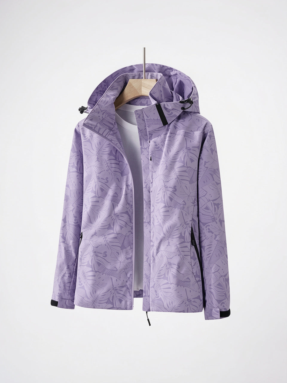 Veste Imperméable Coupe-vent Capuche Lègère Femme Randonnée Pluie - 1