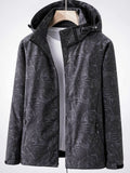 Veste Imperméable Coupe-vent Capuche Lègère Femme Randonnée Pluie - Noir XS