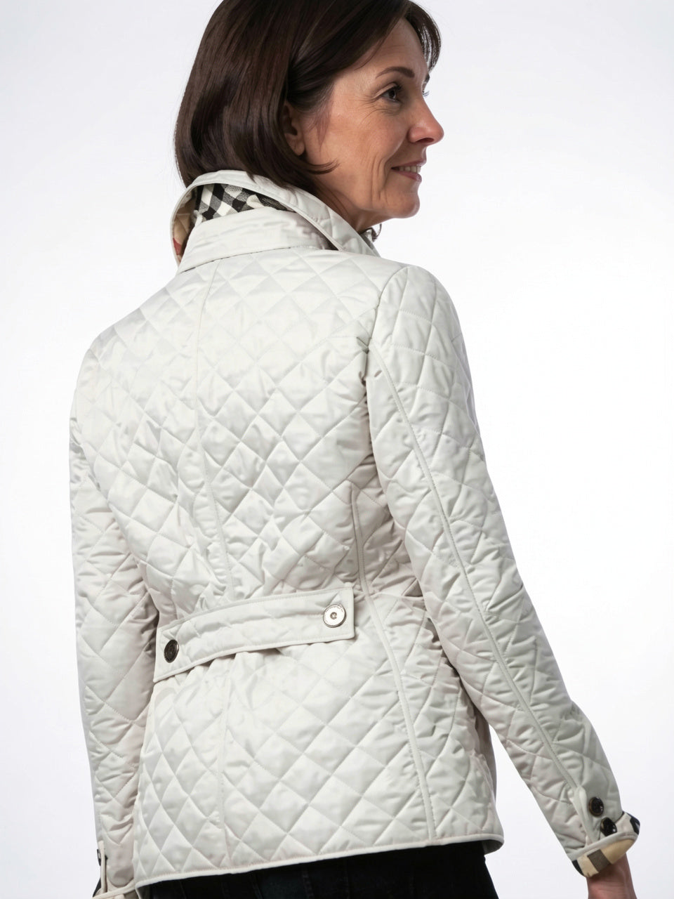 Veste Matelassée Col Châle Femme Hiver Légère Courte - 6